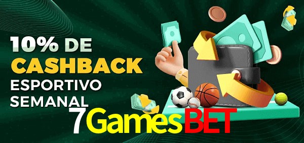 10% de bônus de cashback na 7Gamesbet